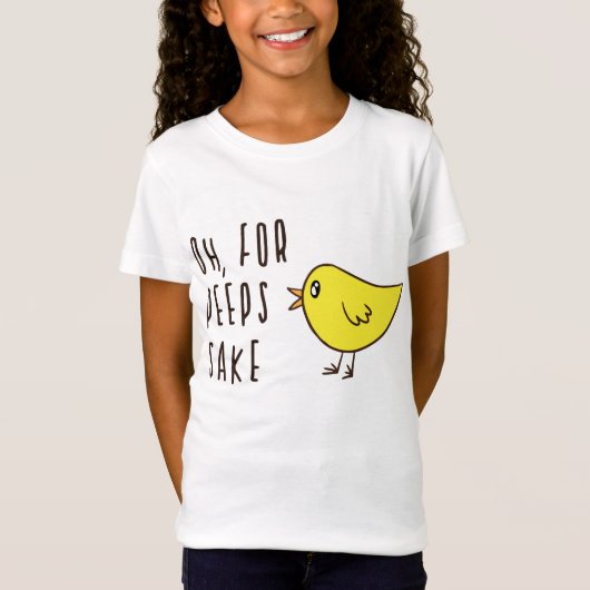 Oh voor Peeps Sake Cute Easter Chick Schattig Funn T-shirt (Voorkant)