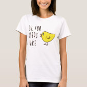 Oh voor Peeps Sake Cute Schattig Paasbroodje Chick T-shirt (Voorkant)