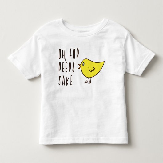 Oh voor Peeps Sake Schattig Cute Easter Chick Funn Kinder Shirts (Voorkant)