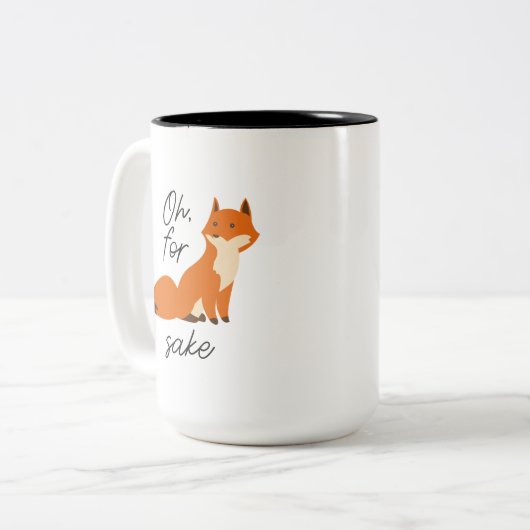 Oh voor vossen mok (Voorkant links)