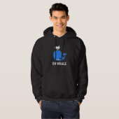 Oh walvis Cetologie Hoodie (Voorkant volledig)