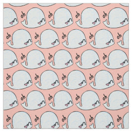 oh walvis , woordspel kawaii waterverf van de tuin stof