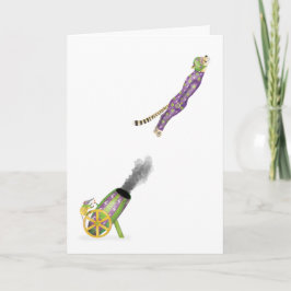 Oh wat een circus! vliegende jachtluipaard kaart