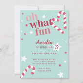 Oh Wat Een Feest Meisje Vakantie Verjaardagsfeestj Kaart (Voorkant)