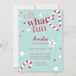 Oh Wat Een Feest Meisje Vakantie Verjaardagsfeestj Kaart