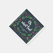 Oh Wat een feestdag met feestdag met een terugkere Servet (Hoek)