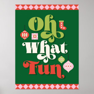 Oh Wat een feestelijke kerst met Retro Poster
