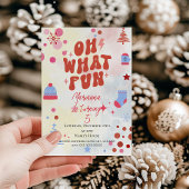 Oh wat een feestelijke uitnodiging voor kerstfeest