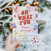 Oh wat een feestelijke uitnodiging voor kerstfeest