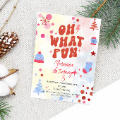 Oh wat een feestelijke uitnodiging voor kerstfeest