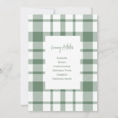 Oh Wat een feestelijke uitnodiging voor kerstfeest (Achterkant)