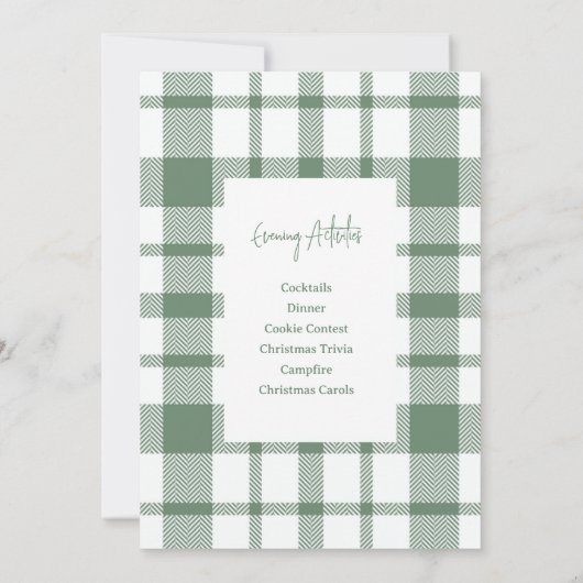 Oh Wat een feestelijke uitnodiging voor kerstfeest (Achterkant)