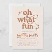 Oh Wat een feestelijke uitnodiging voor kerstfeest (Voorkant)