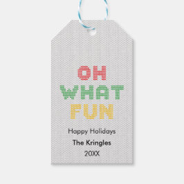 Oh Wat een feestkerst Cadeaulabel