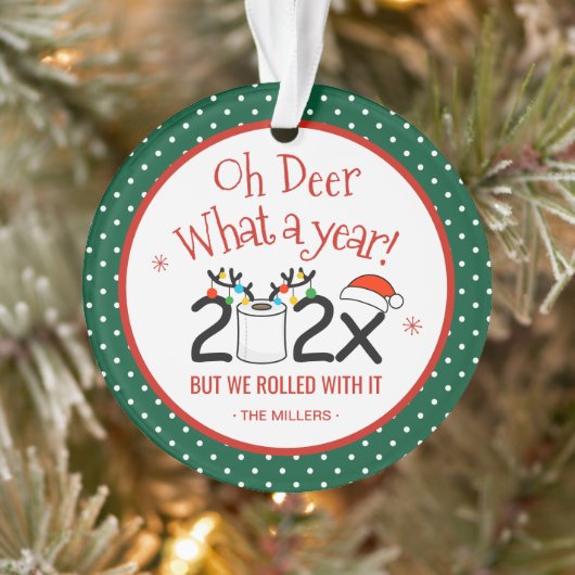 Oh, wat een jaar grappige toiletpapier rolt ornament (Boom)