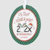 Oh, wat een jaar grappige toiletpapier rolt ornament (voorkant)