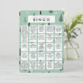 Oh wat een jaar Mint Green Quarantine Bingo Kerstm Feestdagenkaart (Staand voorkant)