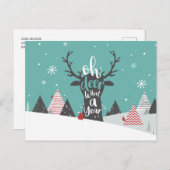 Oh, wat een jaar pandemisch 2020 Kerstmis Feestdagenkaart (Voorkant / Achterkant)