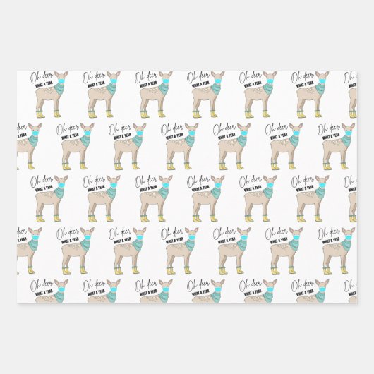 Oh, wat een jaar vol papierbladen inpakpapier vel (Voorkant)