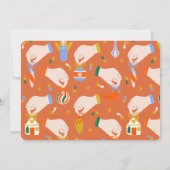 Oh Wat Een Kerstpret Santa Verjaardagsfoto Kaart (Achterkant)