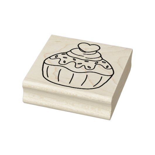 Oh, wat een lekkere cupcake rubberstempel (Stempel)