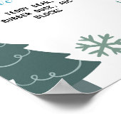 Oh wat een leuk eerste verjaardagsmijlpaal Poster (Hoek)