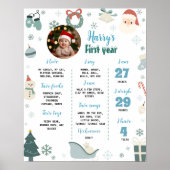 Oh wat een leuk eerste verjaardagsmijlpaal Poster (Voorkant)