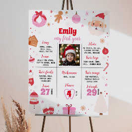 Oh wat een leuk eerste verjaardagsmijlpaal Poster