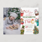 Oh wat een leuk kerst 2e verjaardagsfoto briefkaart (Voorkant)