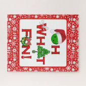 Oh wat een leuk kerst pickleball feest legpuzzel (Horizontaal)