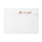 Oh, wat een leuk kerstfeest-etiket (Achterkant)