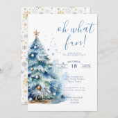 Oh wat een leuk kerstfeest kaart (Voorkant / Achterkant)