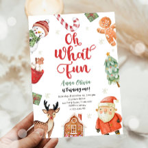 Oh wat een leuk kerstfeest Kerstman Verjaardag