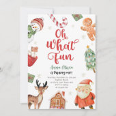 Oh wat een leuk kerstfeest Kerstman Verjaardag Kaart (Voorkant)