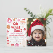 Oh wat een leuk kerstfeest Sinterklaas verjaardags Kaart (Staand voorkant)