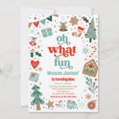 Oh wat een leuk kerstfeestje kaart (Voorkant)