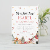 Oh wat een leuk kerstfeestje kaart (Staand voorkant)