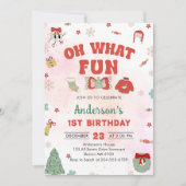 Oh wat een leuk kerstfeestje kaart (Voorkant)