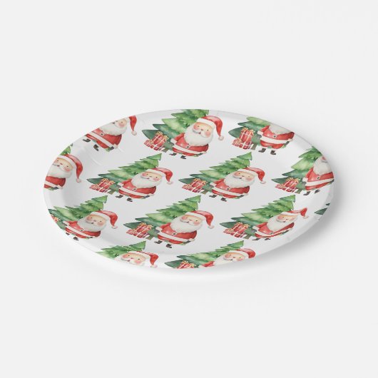 Oh wat een leuk kerstfeestje papieren bordje (Gekanteld)