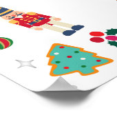 Oh Wat een leuk kerstfeestje welkomstbord Poster (Hoek)