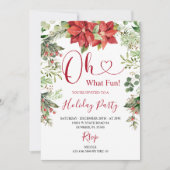 Oh wat een leuk kerstgroen feestje kaart (Voorkant)