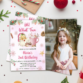 Oh! Wat een leuk kerstkoekje verjaardagsfeestje Kaart