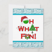 Oh wat een leuk pickleball vakantie feestje kaart (Voorkant)