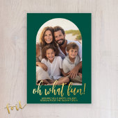 Oh Wat een leuk script - Foto - Moody Green Botani Folie Feestdagenkaart