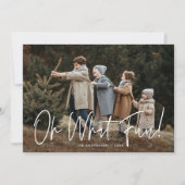 Oh wat een leuk script marine foto feestdagenkaart (Voorkant)