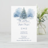 Oh, wat een leuk Sneeuw Evergreen Winter Verjaarda Kaart (Staand voorkant)