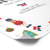 Oh wat een leuk winter kerst gunsten teken poster (Hoek)