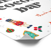 Oh Wat een leuk Winter Kerstmis Hot Cacao Bar Teke Poster (Hoek)