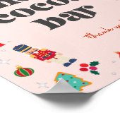 Oh Wat een leuk Winter Kerstmis Hot Cacao Bar Teke Poster (Hoek)