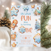 Oh wat een leuke blauwe jongen Kerstmis 1e verjaar